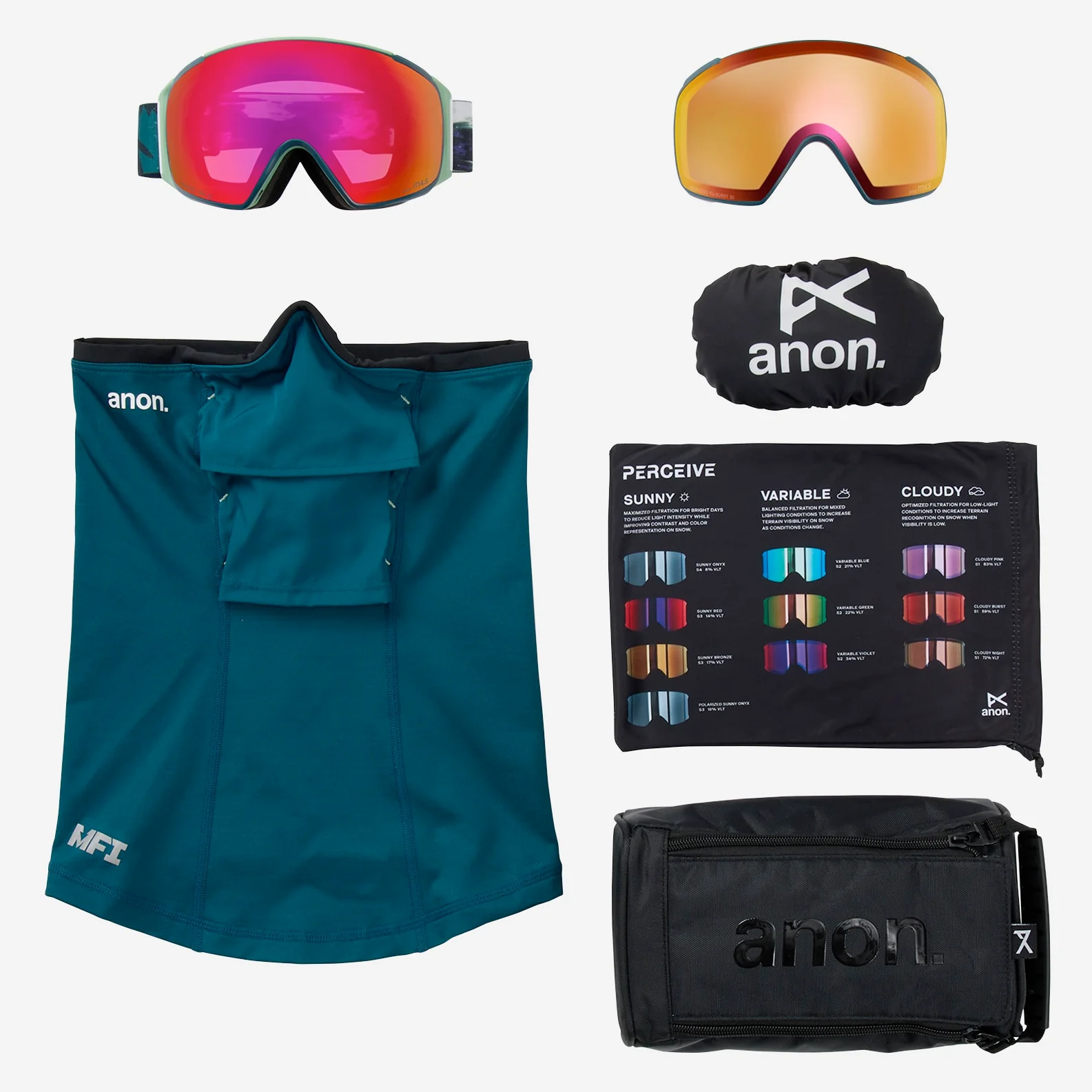 Anon M4S Goggles Toric + Bonus Lens + MFI Mask - Image 3
