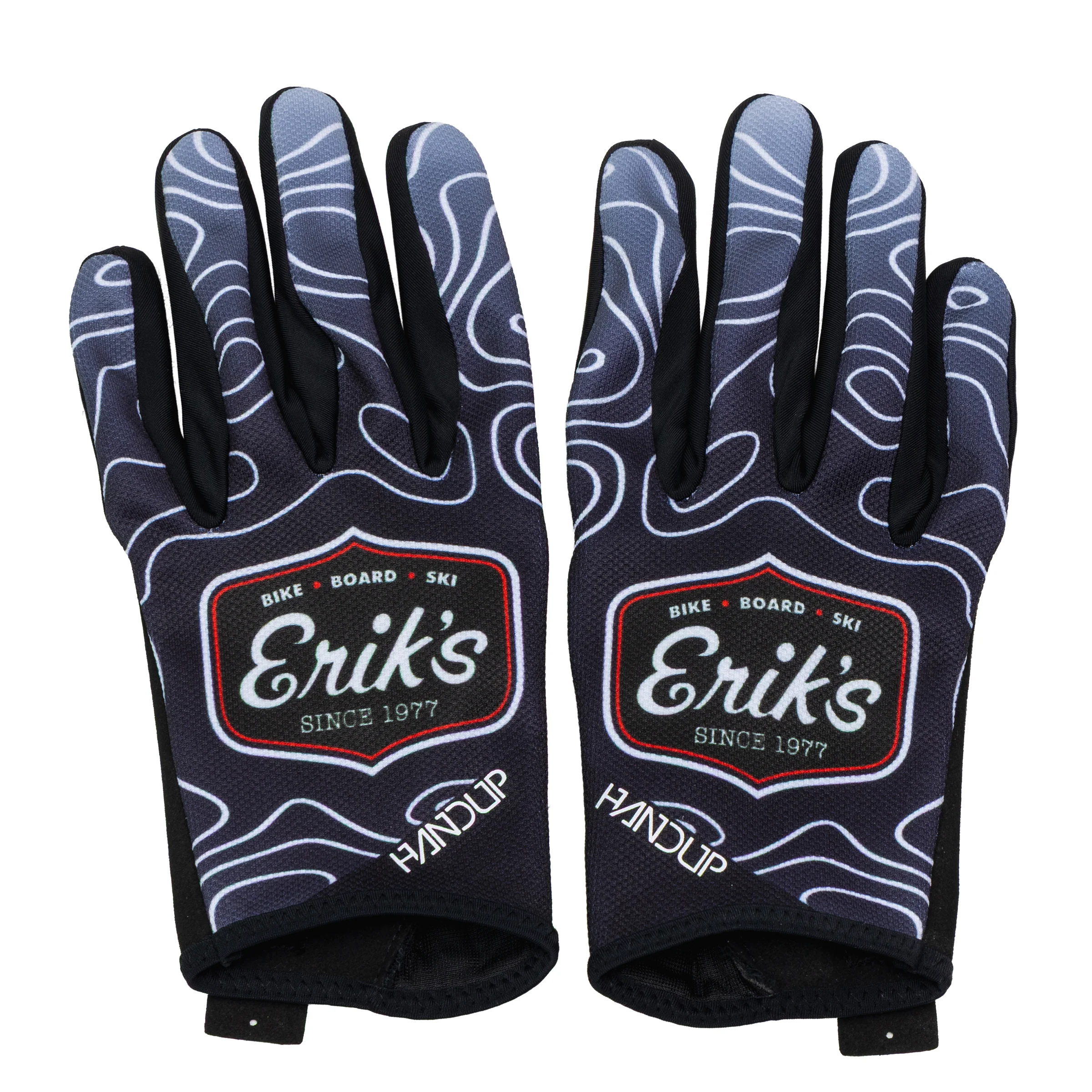 ERIKS Classic Logo Topography Mountain Bike Gloves