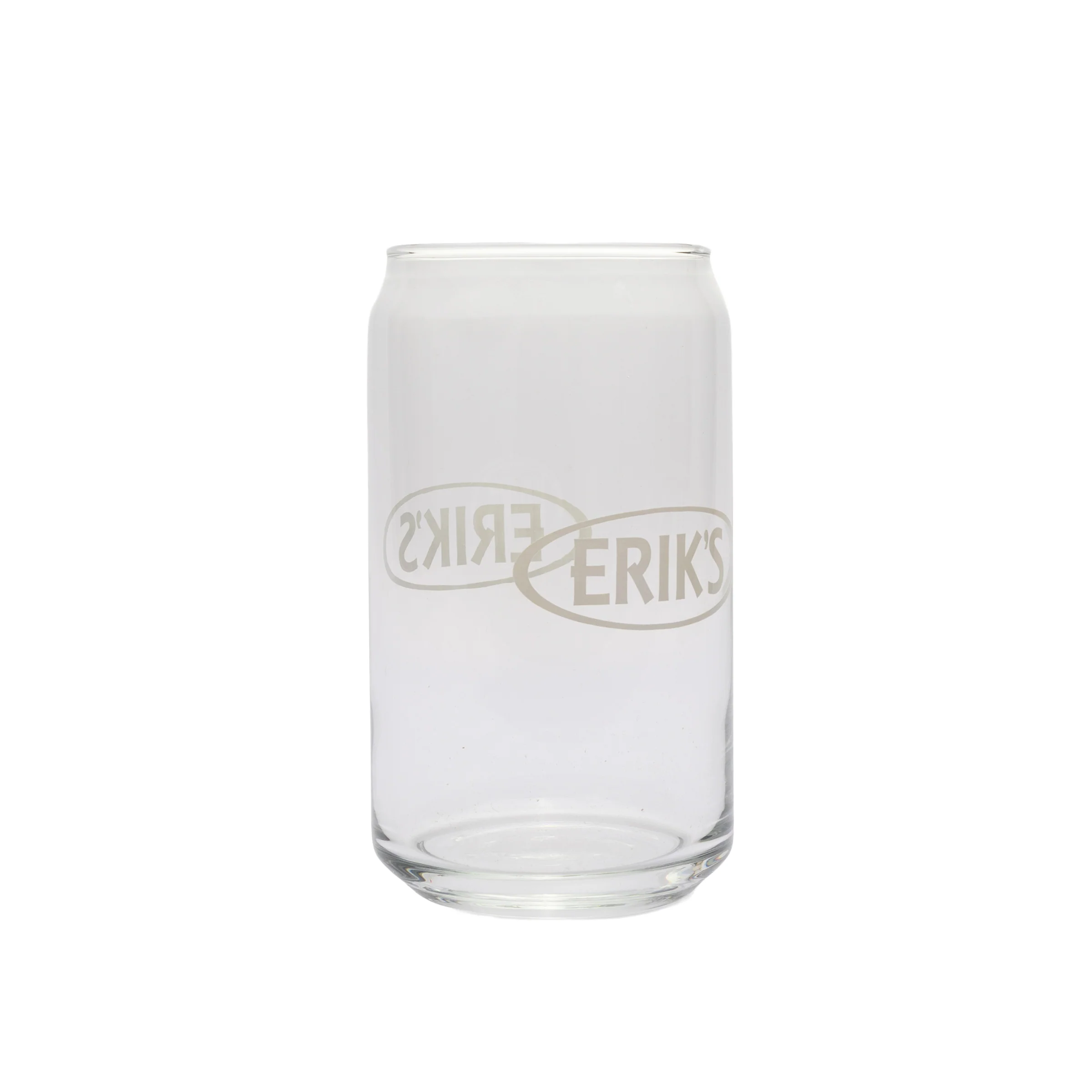 ERIKS Oval Decal 16 oz Can Pint Glass