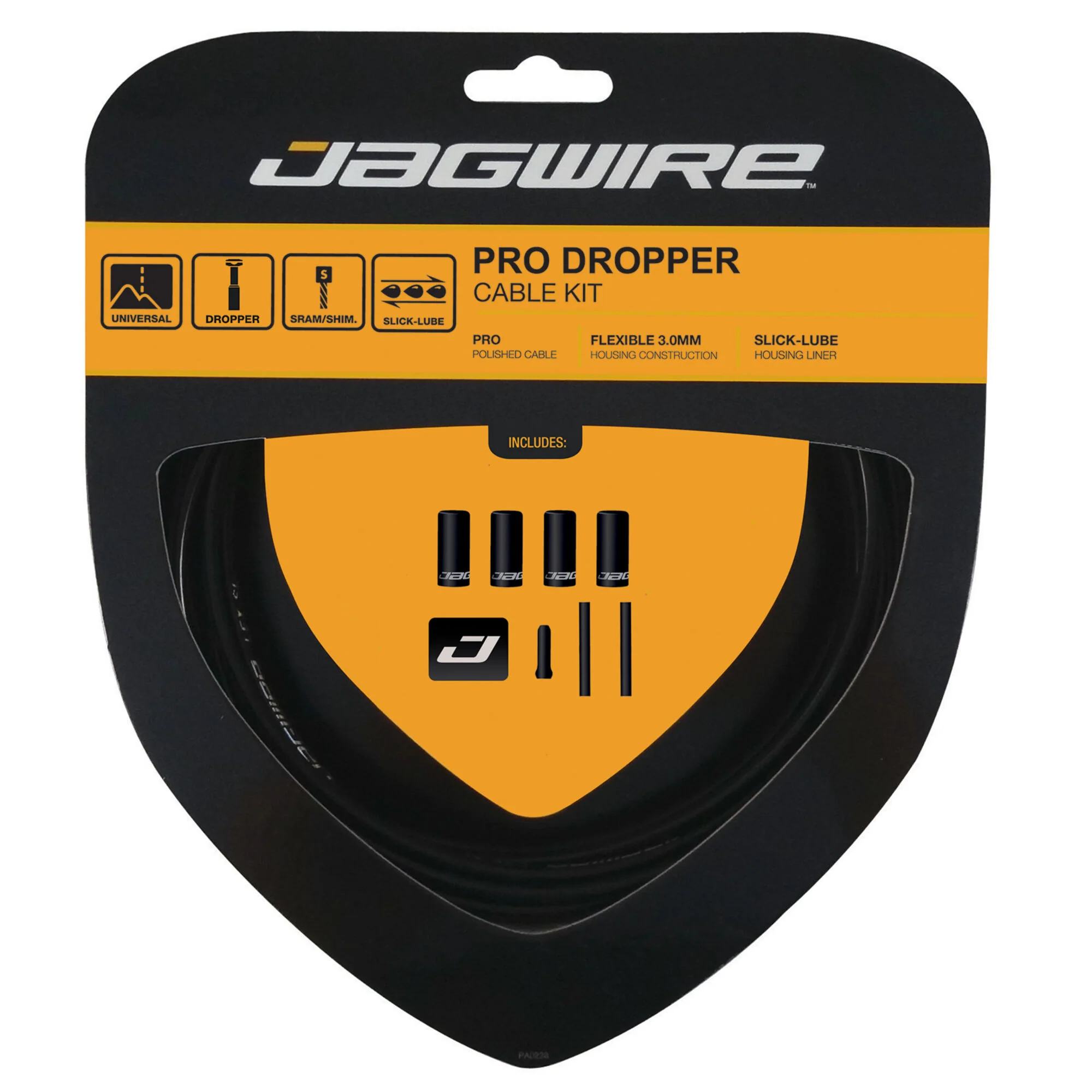 Jagwire Pro Dropper Cable Kit with 3mm Housing and Polished Cables