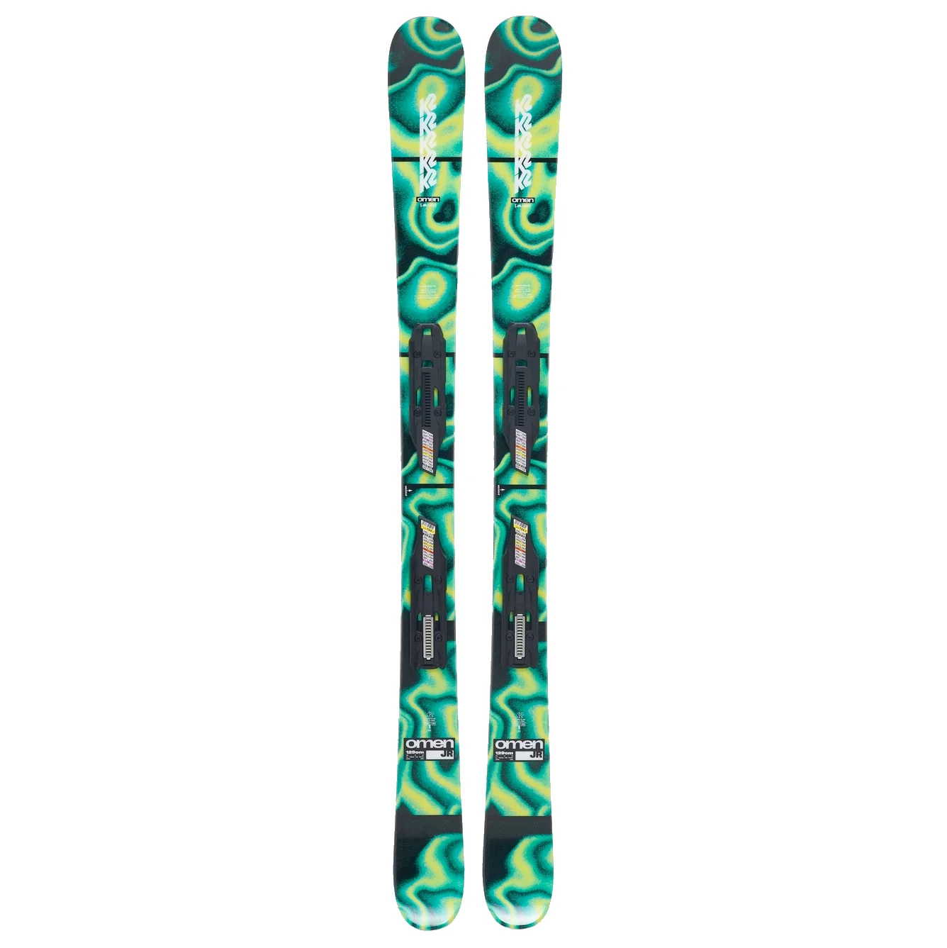 K2 Omen Jr. Kids Skis with FDT 7.0 Bindings