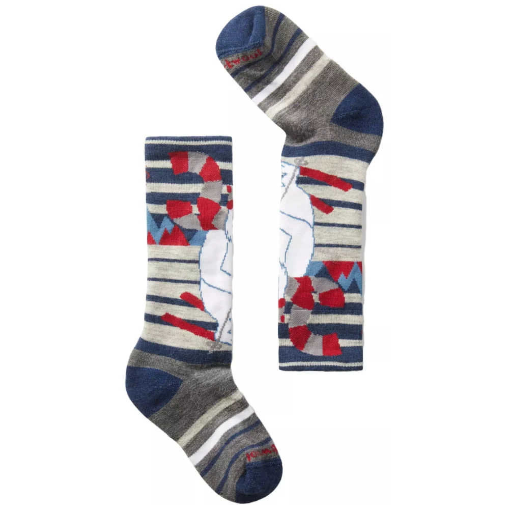 Smartwool Wintersport Full Cushion Yeti Pattern Over The Calf Kids Socks
