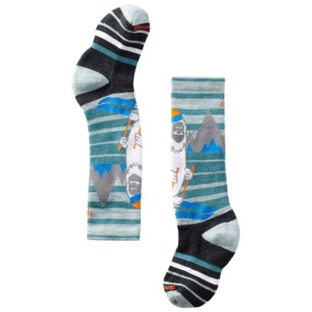 Smartwool Wintersport Full Cushion Yeti Pattern Over The Calf Kids Socks - Image 2