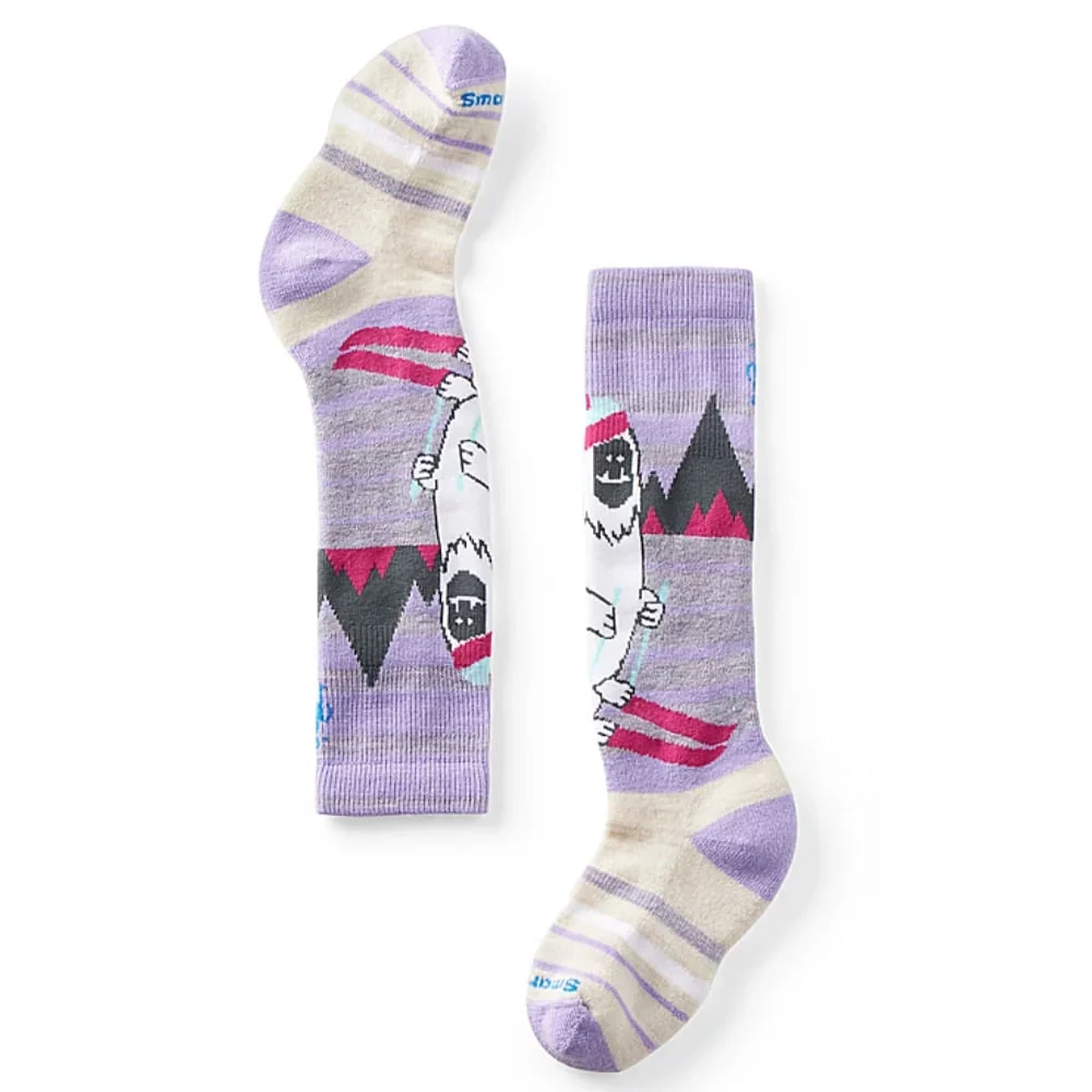 Smartwool Wintersport Full Cushion Yeti Pattern Over The Calf Kids Socks - Image 3
