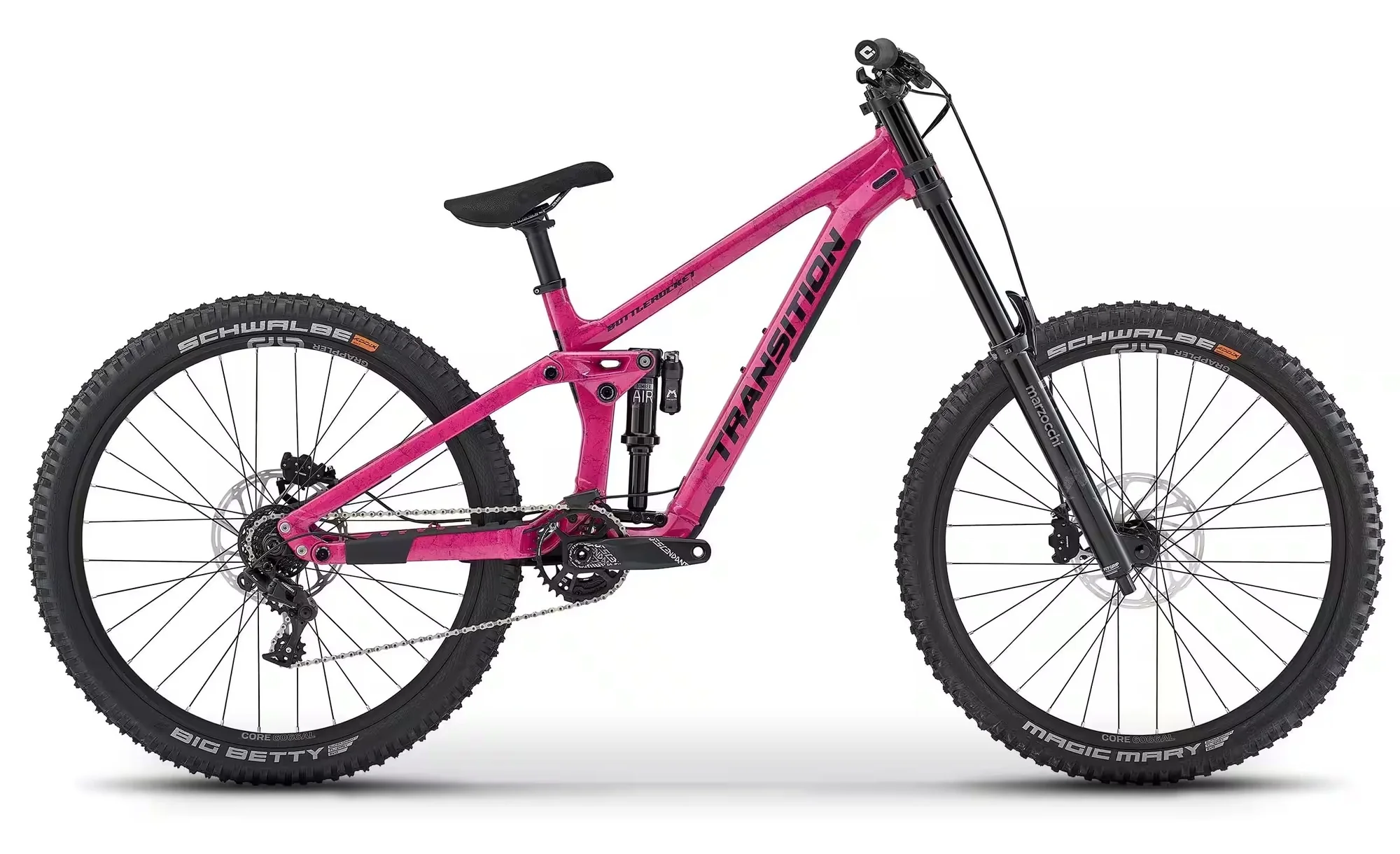 Transition Bottlerocket Dual Crown Full Suspension Mountain Bike